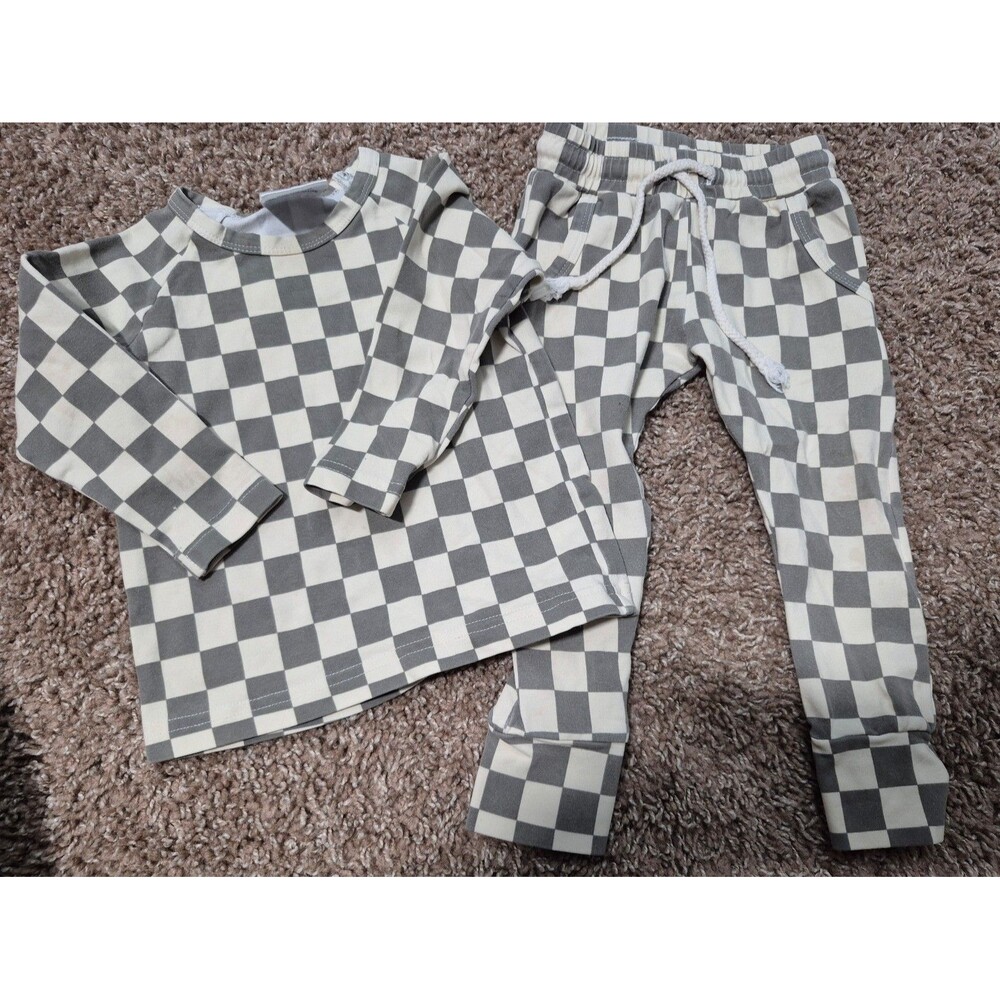 Membie baby 2 piece outfit size 6-12M fair condition